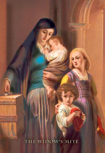 The Widow's Mite 24x36 Giclee
