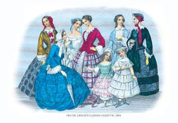 Frank Leslie&#39;s Ladies&#39; Gazette  1854 #3 24x36 Giclee