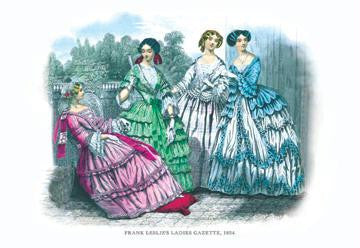 Frank Leslie&#39;s Ladies&#39; Gazette  1854 #5 24x36 Giclee