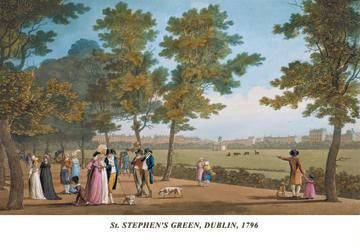 St. Stephen&#39;s Green  Dublin  1796 24x36 Giclee