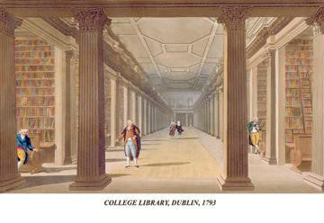 College Library  Dublin  1793 24x36 Giclee