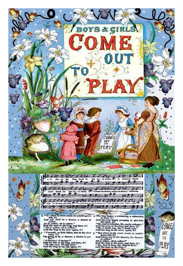 Boys & Girls Come Out to Play 24x36 Giclee