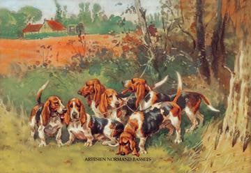 Artesien Normand Bassets 24x36 Giclee