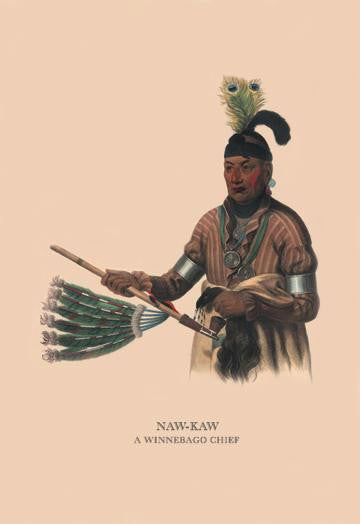 Naw-Kaw (A Winnebago Chief) 24x36 Giclee