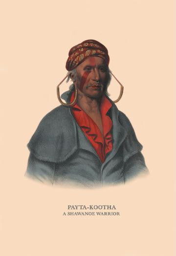 Payta-Kootha (A Shawanoe Warrior) 24x36 Giclee