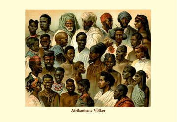 Afrikanische Volker 24x36 Giclee