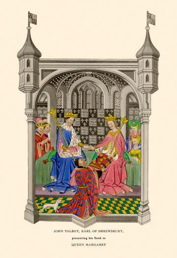 John Talbot Presenting his Book to Queen Margaret 24x36 Giclee