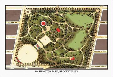 Washington Park  Brooklyn  N.Y. 24x36 Giclee