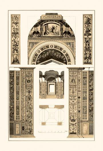 Decoration of the Second Corridor of the Loggie in the Vatican 24x36 Giclee