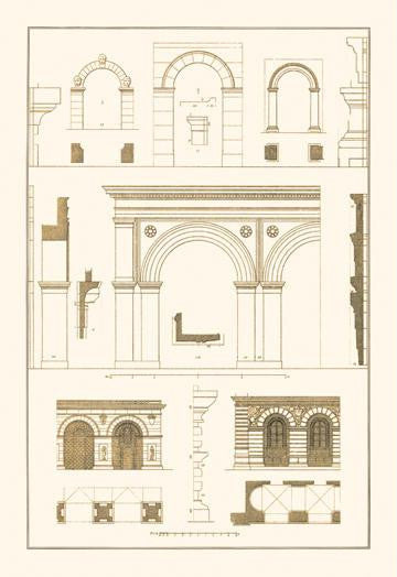 Gateways  Arches and Arcades 24x36 Giclee