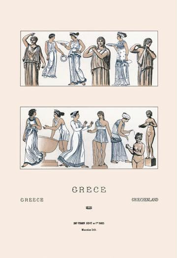 Grecian Women Dressing 24x36 Giclee