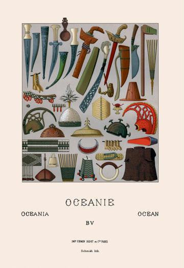 War Gear of Oceania 24x36 Giclee