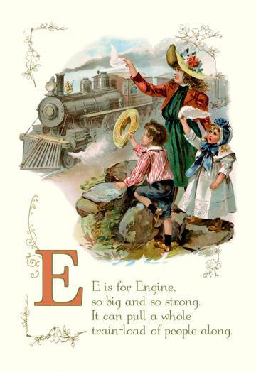 E is for Engine 24x36 Giclee