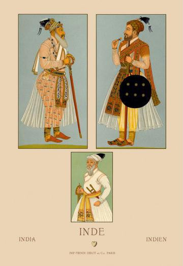 Traditional Male Dress of India #1 24x36 Giclee