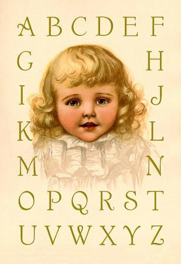 Big Girl Alphabet 24x36 Giclee