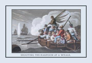 Shooting the Harpoon at a Whale 24x36 Giclee