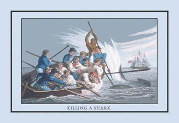 Killing a Shark 24x36 Giclee