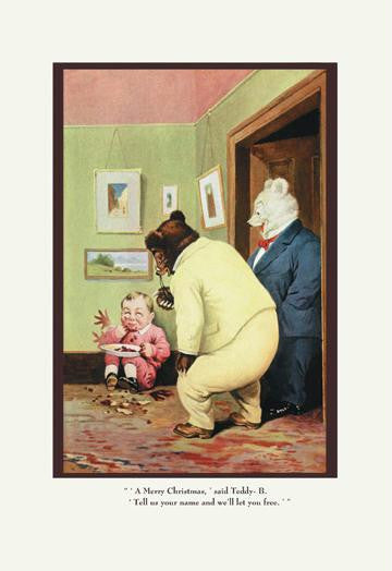 Teddy Roosevelt&#39;s Bears: Merry Christmas 24x36 Giclee