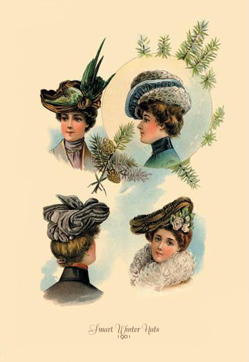 Smart Winter Hats 24x36 Giclee