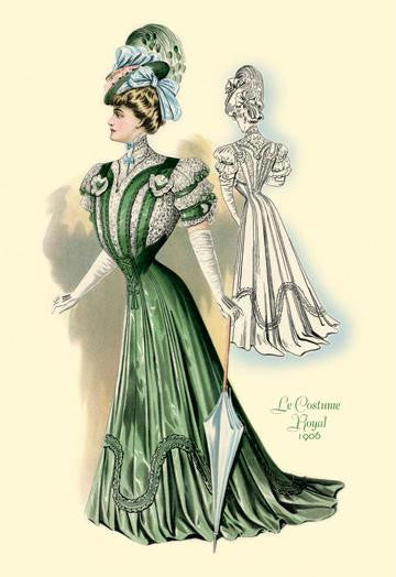 Le Costume Royal: Emerald Gown 24x36 Giclee