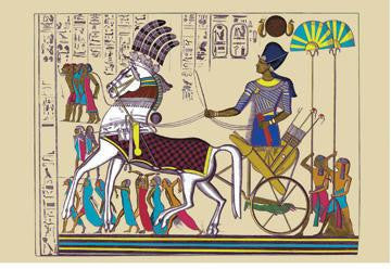 Ramses III Returning with his Prisoners 24x36 Giclee