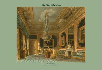 The Blue Velvet Room - Carlton House 24x36 Giclee