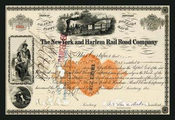 The New York and Harlem Rail Road Company 24x36 Giclee