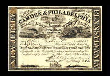 The Camden & Philadelphia Steam Boat Ferry Company 24x36 Giclee