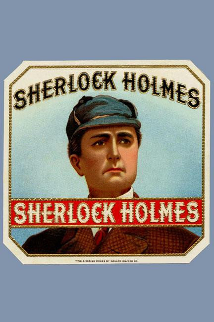 Sherlock Holmes Cigar Label 24x36 Giclee