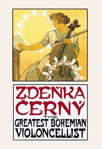 Zdenka Cerny: The Greatest Bohemian Violoncellist 28x42 Giclee on Canvas