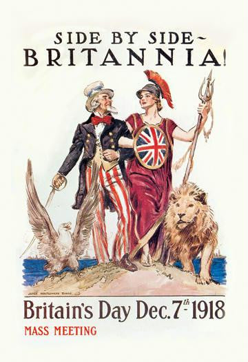 Side by Side - Britannia 28x42 Giclee on Canvas