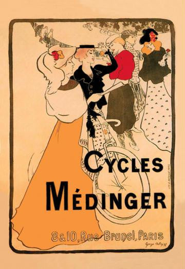 Cycles Medinger 28x42 Giclee on Canvas