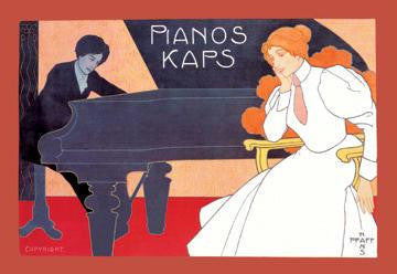 Pianos Kaps 28x42 Giclee on Canvas