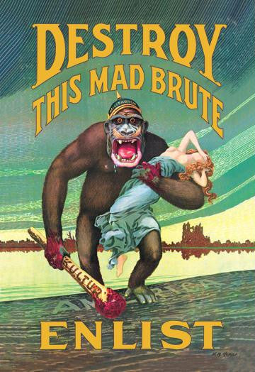 Destroy this Mad Brute - Enlist 28x42 Giclee on Canvas