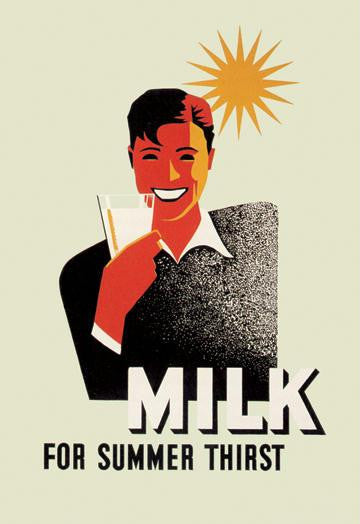 Milk for Summer Thirst 28x42 Giclee on Canvas