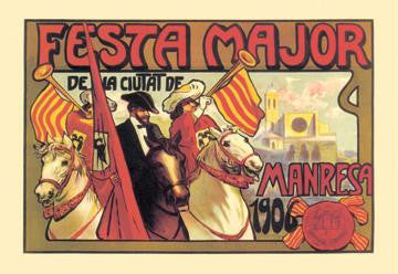 Festa Major 28x42 Giclee on Canvas