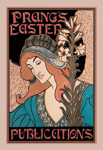 Prang&#39;s Easter Publications 28x42 Giclee on Canvas