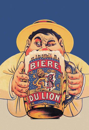 Biere du Lion 28x42 Giclee on Canvas