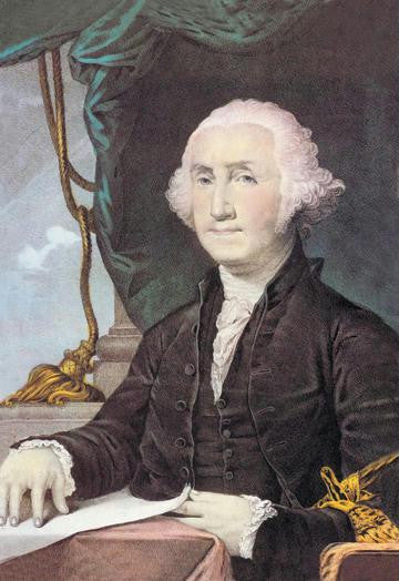 Portrait of George Washington 28x42 Giclee on Canvas