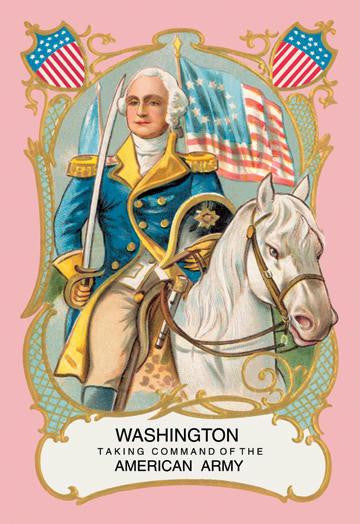 Washington Taking Command of the American Army 28x42 Giclee on Canvas