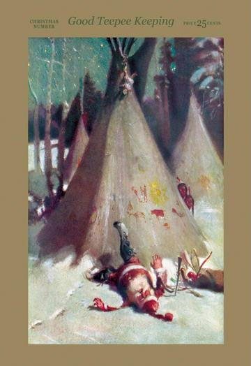 Good Teepee Keeping 28x42 Giclee on Canvas