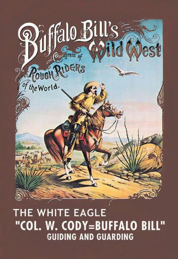 Buffalo Bill: The White Eagle 28x42 Giclee on Canvas