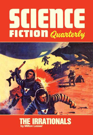 Science Fiction Quarterly: Astronaut Battle 28x42 Giclee on Canvas