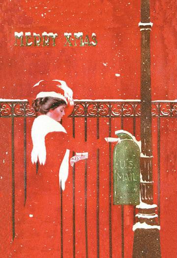 Christmas Greetings 28x42 Giclee on Canvas