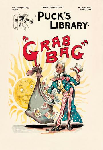 Puck&#39;s Library: Grab Bag 28x42 Giclee on Canvas