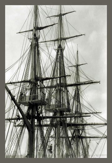 Rigging of the USS Constitution 28x42 Giclee on Canvas