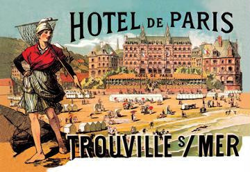 Hotel de Paris: Trouville-sur-Mer 28x42 Giclee on Canvas