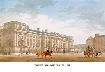 Trinity College  Dublin  1793 28x42 Giclee on Canvas