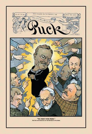 Puck Magazine: We Point with Pride 28x42 Giclee on Canvas