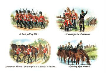 A Hard Pull up Hill  Cause for the Ambulance  Dismounted Heavies  and Watering after a March 28x42 Giclee on C